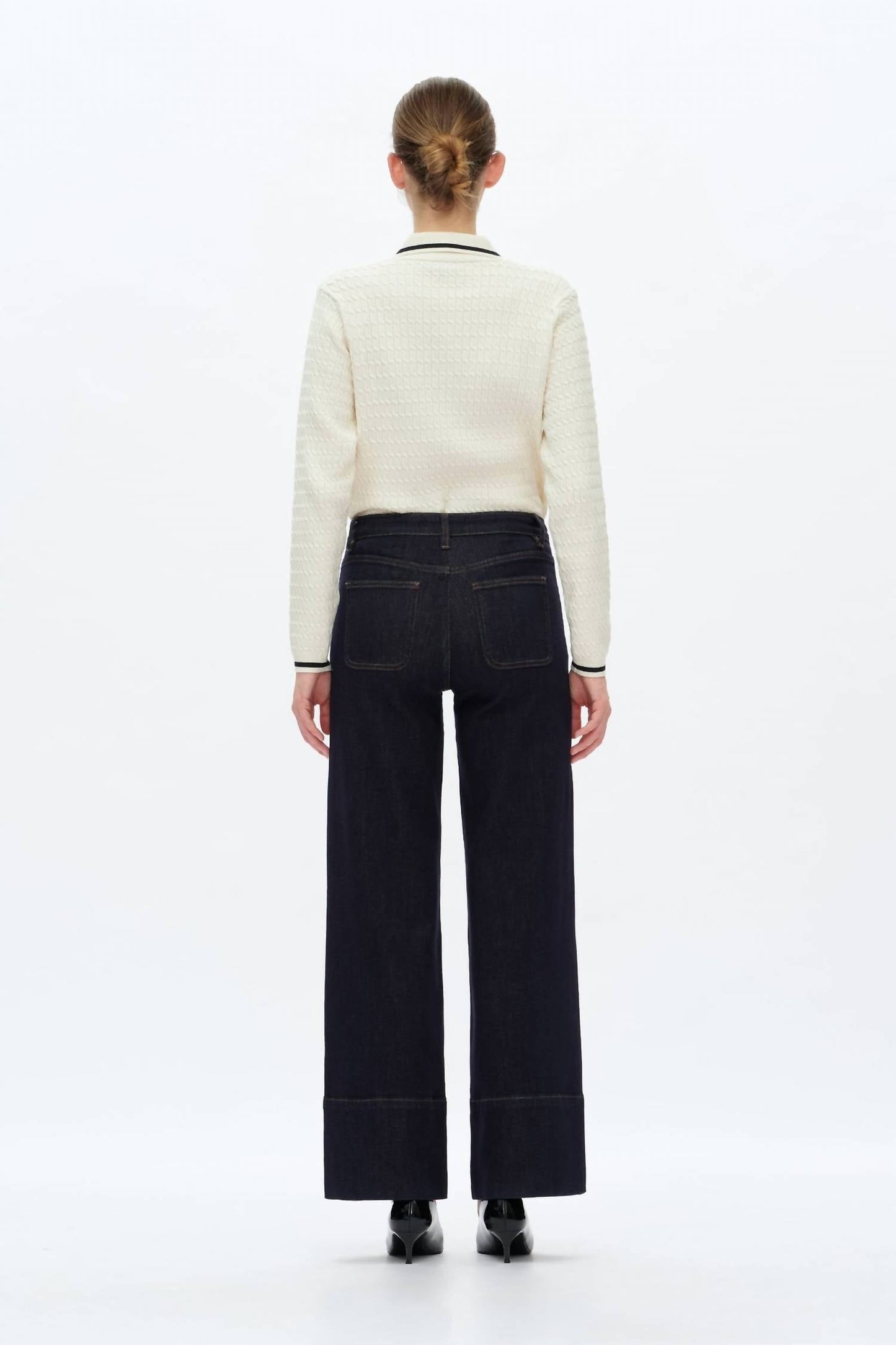 Bayeas - Katia Mid Rise Wide Leg Pants