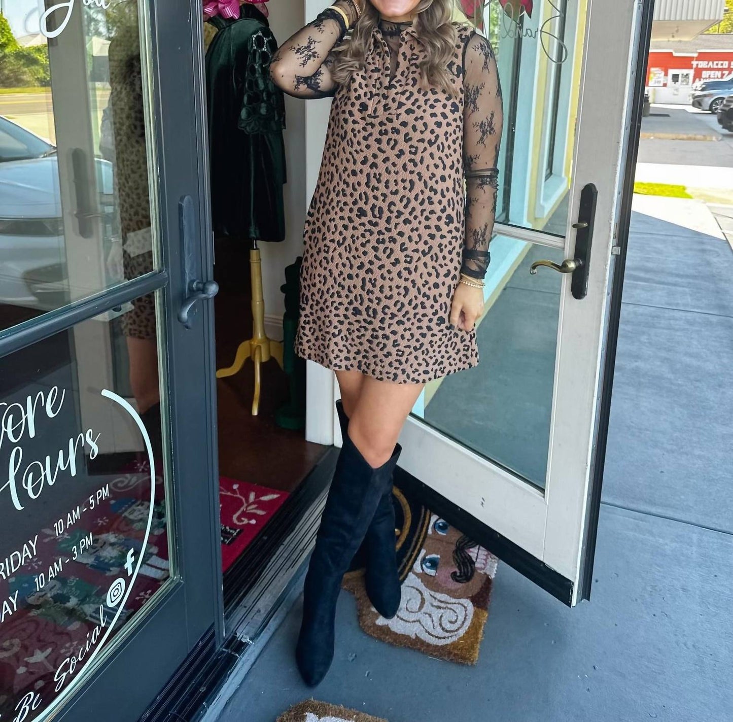 Dear Lover - Sleeveless Leopard Dress