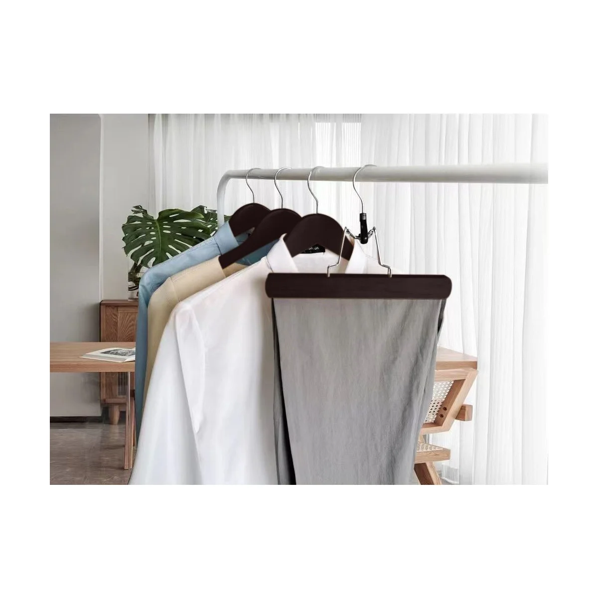 Conjunto de 6 cabides para calças 