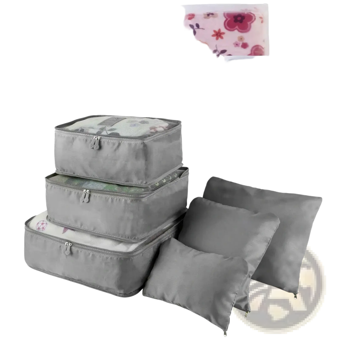 9 Piece Water Resistant Travel Packing Cube and Organizer Set