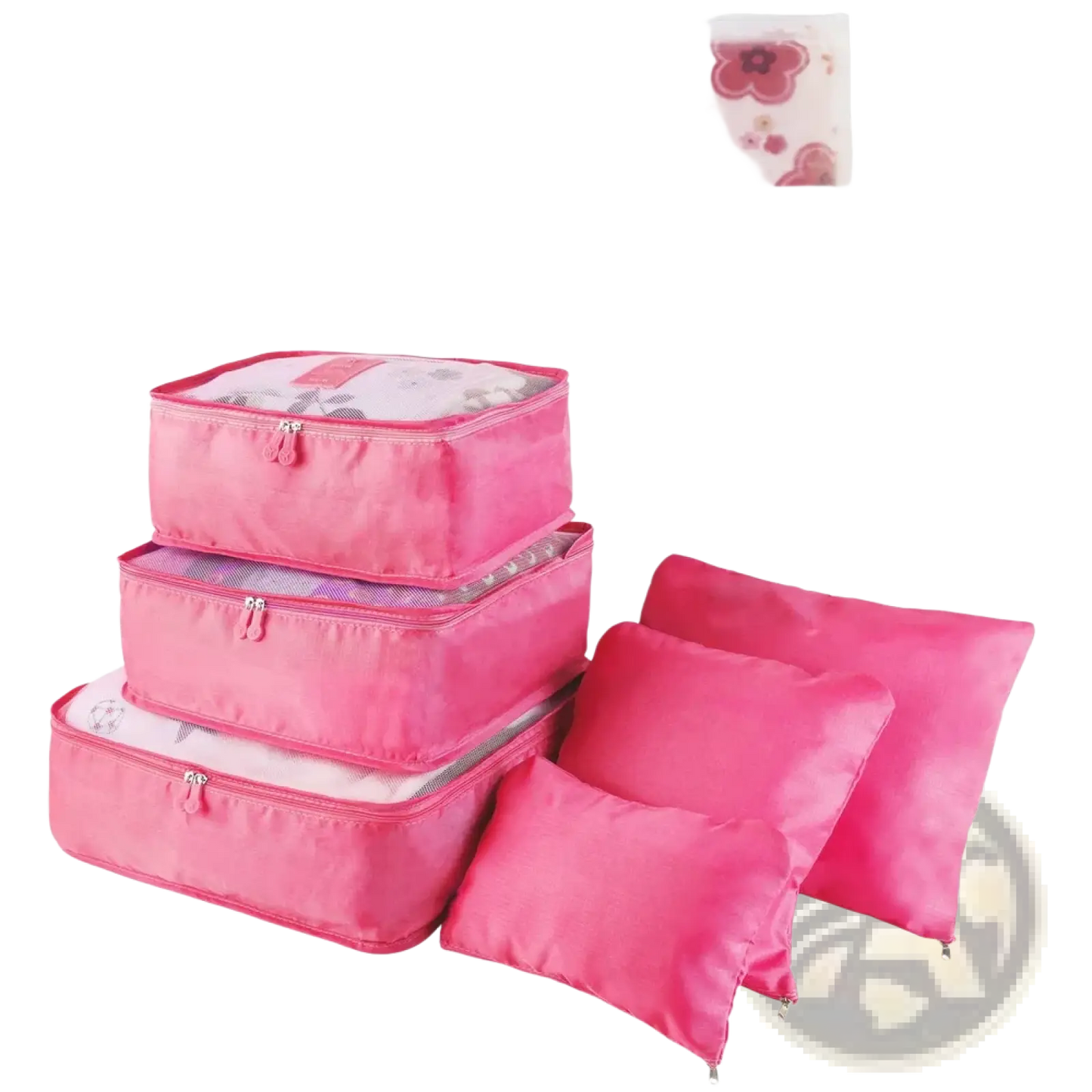 9 Piece Water Resistant Travel Packing Cube and Organizer Set