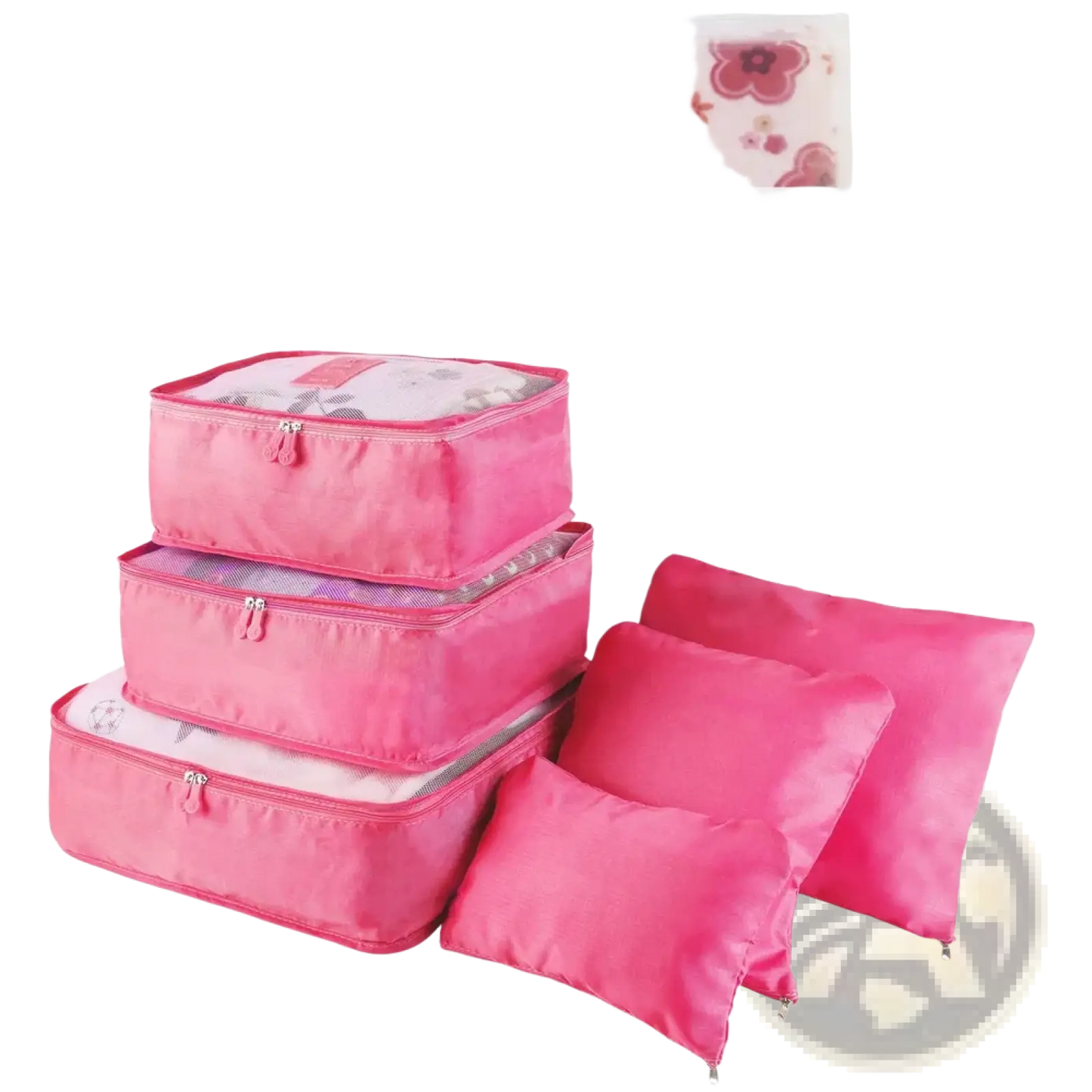 9 Piece Water Resistant Travel Packing Cube and Organizer Set