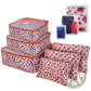 9 Piece Water Resistant Travel Packing Cube and Organizer Set