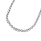 IGI Certified 14K Yellow Gold 14 3/4 cttw Pave Set Round-Cut Diamond Riviera Necklace (F-G Color, S2-I1 Clarity)