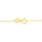 Yellow Color Plated Sterling Silver Diamond Station Necklace (1/2 cttw, K-L Color, I2-I3 Clarity)