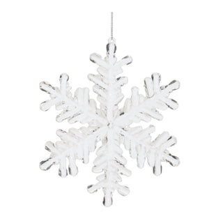 Clear Acrylic Snowflake Oranment (Set of 12)