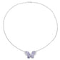 3.31 Carat Genuine Tanzanite & White Topaz .925 Sterling Silver Pendant