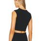 Enza Costa - Textured Jacquard Crop Tank Top