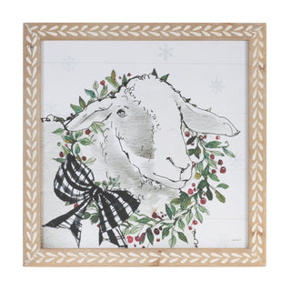 Framed Winter Farm Animal Print (Set of 2)
