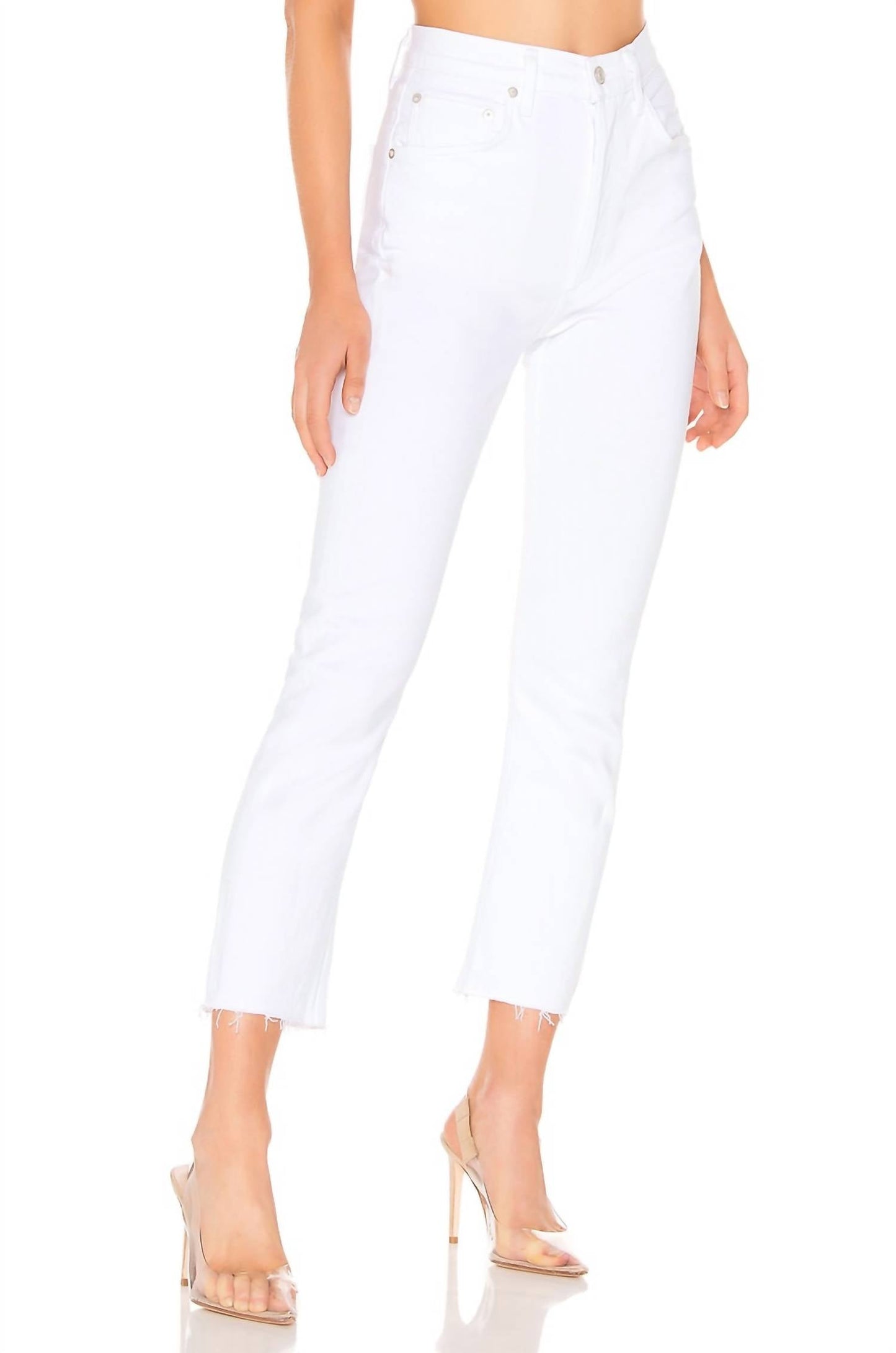 Agolde - Riley High Rise Crop Straight Jeans