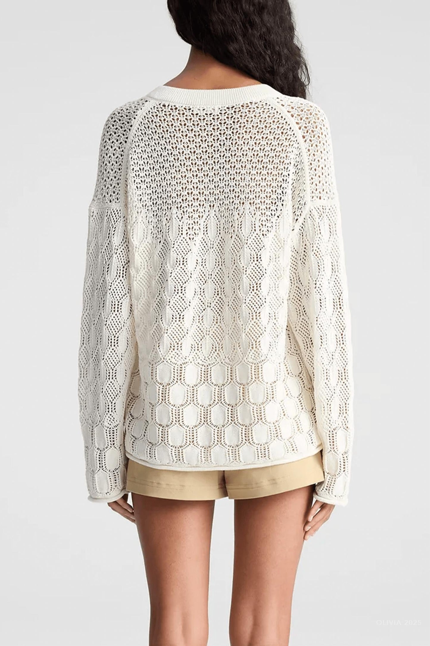 A.L.C. - Keri Crochet Knit Sweater