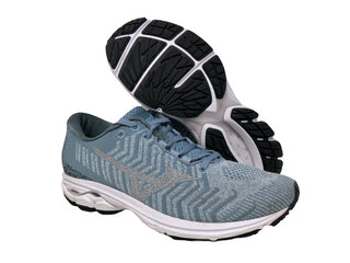 Tênis de corrida Mizuno Wave Rider 23 Waveknit feminino, azul, tamanho 6 B(M) EUA