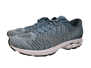 Tênis de corrida Mizuno Wave Rider 23 Waveknit feminino, azul, tamanho 6 B(M) EUA