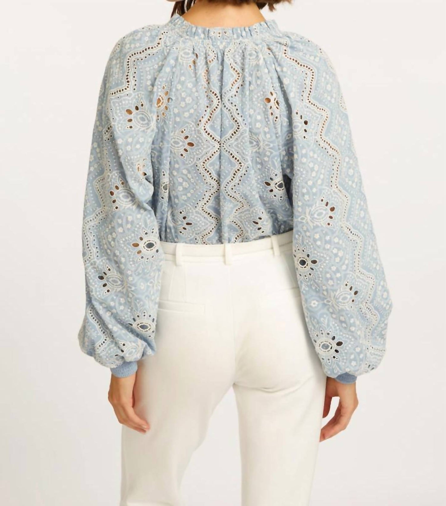 Caballero - Aurelia Embroidered Eyelet Top