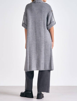 Elan - Cardigan aconchegante com manga 3/4