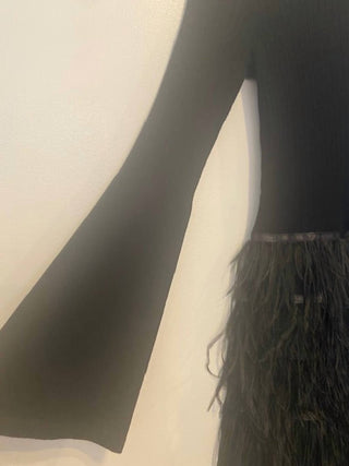 Tyler Boe - Snowy Feather Sweater Mini Dress