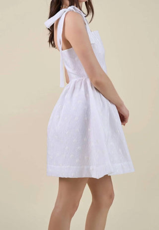 B.Right - Floral Tie Shoulder Mini Dress