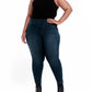 1822 Denim - High-rise Pull-on Skinny Ankle Jeans - Plus