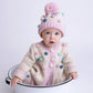 Huggalugs - Baby Girls Popcorn And Pompom Sweater