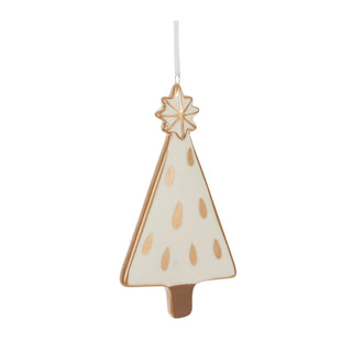 Ceramic Pine Tree Ornament (Set of 6)