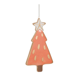 Ceramic Pine Tree Ornament (Set of 6)