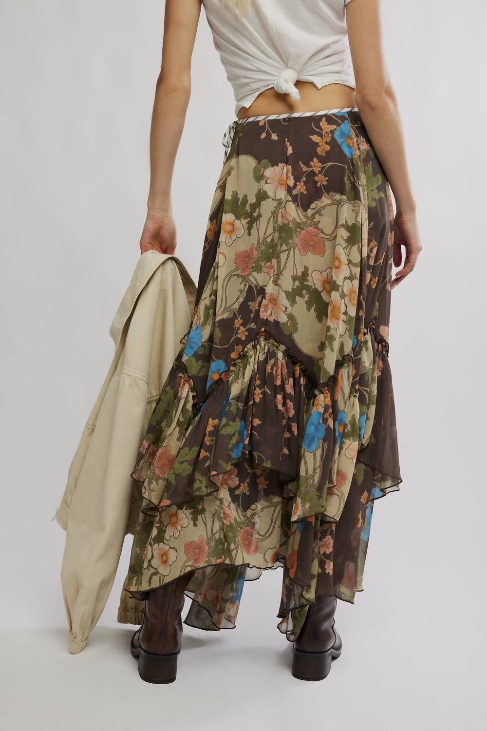 Free People - Palermo Villa Chiffon Maxi Skirt