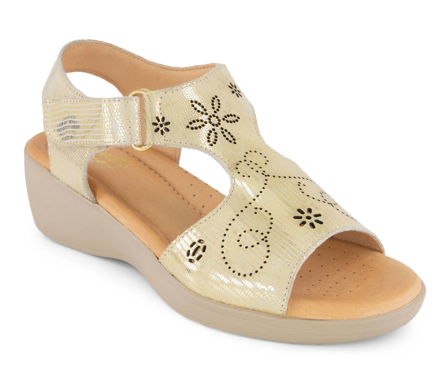 Andrea - Women's Wedge Leather Sandals