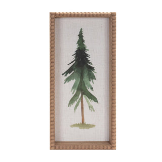 Framed Pine Tree Plaque (Set of 2)