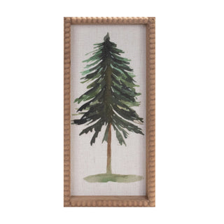 Framed Pine Tree Plaque (Set of 2)