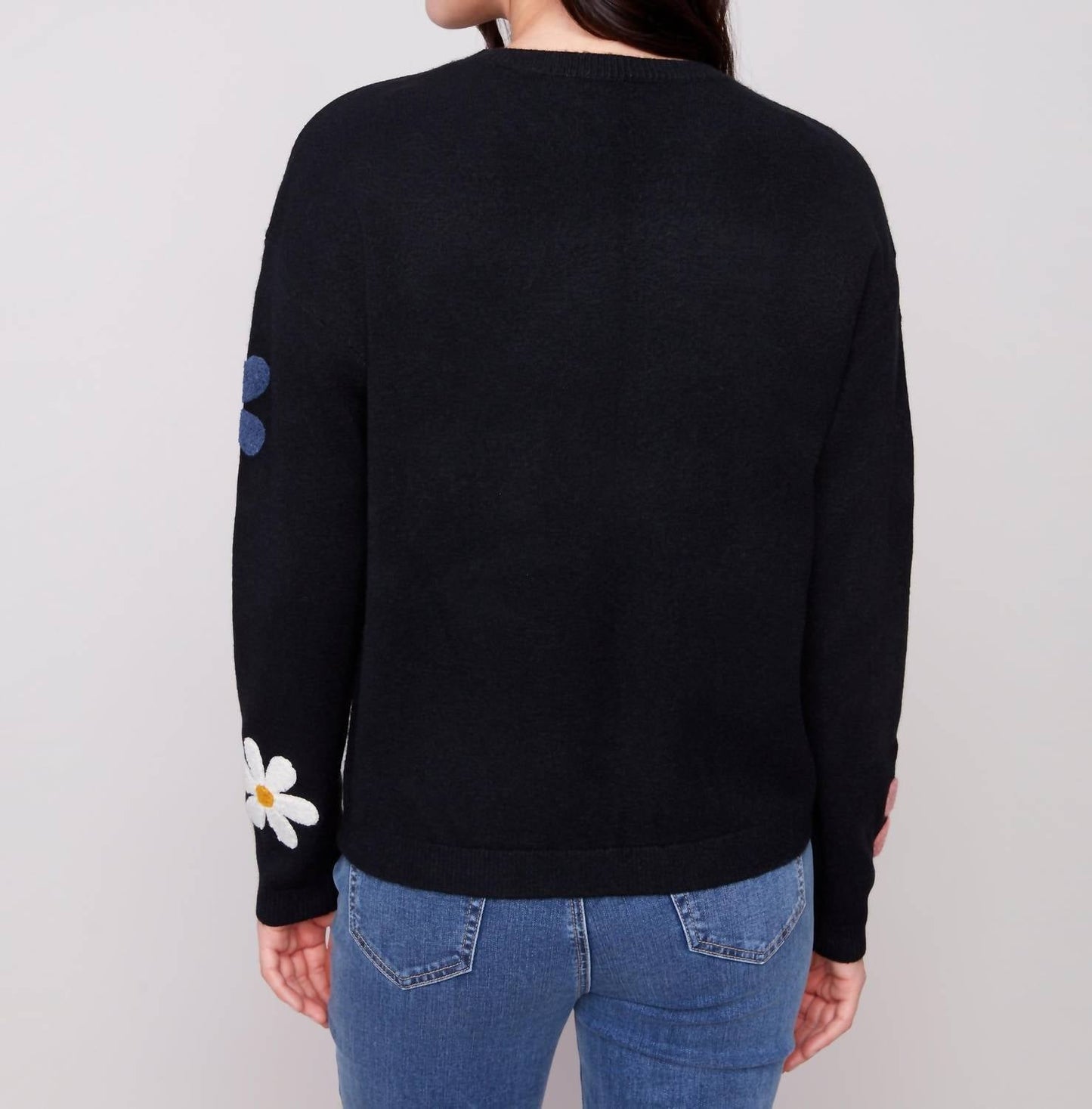 Charlie B - Bouclé Floral Super Plush Sweater