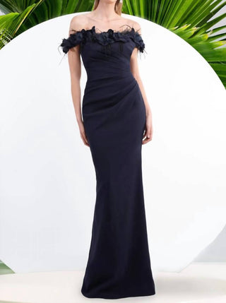 Janique - Floral Off Shoulder Long Dress