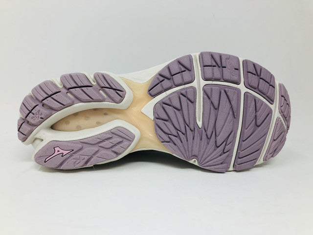 Tênis de corrida Mizuno Wave Rider 23 feminino, cinza nuvem/sino de vento, tamanho 12 B(M) EUA