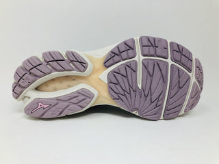 Tênis de corrida Mizuno Wave Rider 23 feminino, cinza nuvem/sino de vento, tamanho 12 B(M) EUA