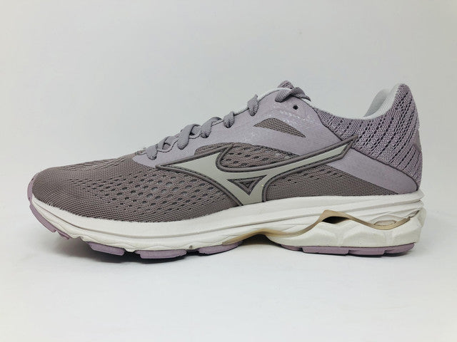 Tênis de corrida Mizuno Wave Rider 23 feminino, cinza nuvem/sino de vento, tamanho 12 B(M) EUA