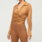 Fifteen Twenty - Arabella Shirred Long Sleeve Top