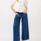 Aaron & Amber - Tie Front Peplum Blouse