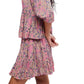 Free People - Perishing Floral Print Blouse & Skirt Set