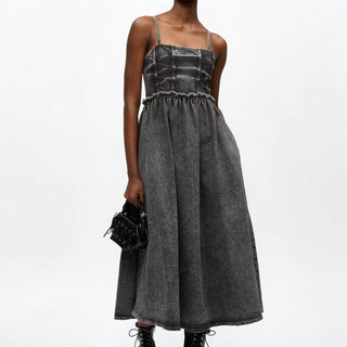 Ganni - Vestido Midi Stretch Future