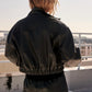 Falcon Park - Brinley Faux Leather Bomber Jacket