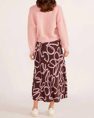 Minkpink - Cardigan de malha relaxado rosa