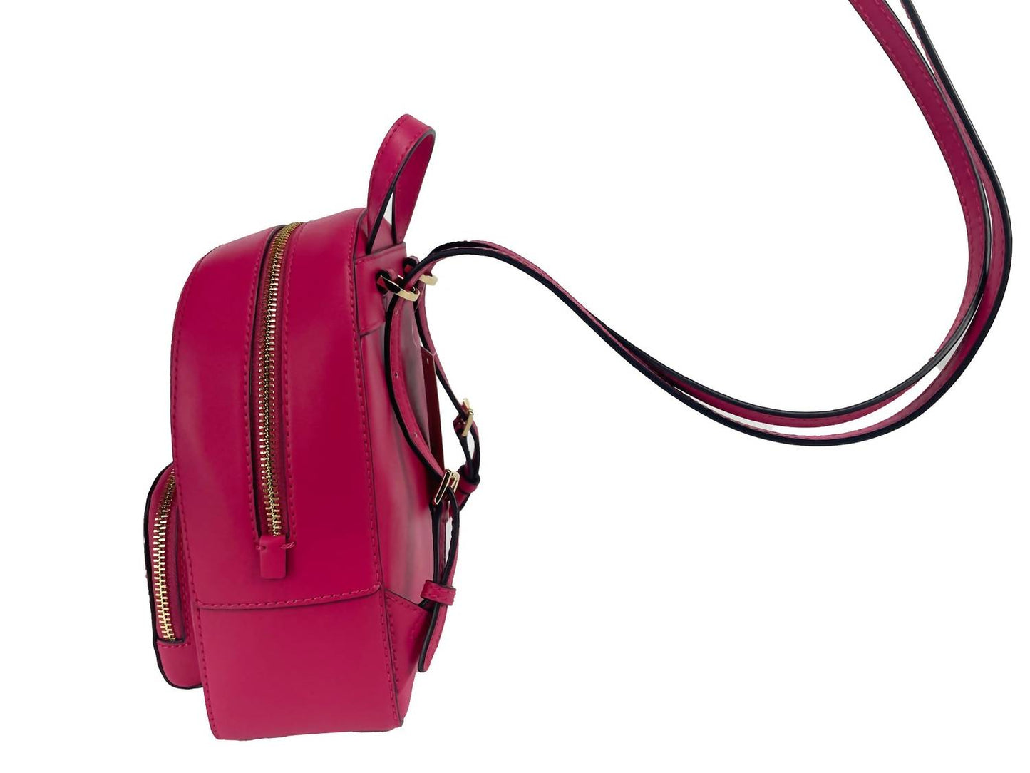 Michael Kors - Women's Jaycee Pebbled Leather Zip Pocket Backpack Bag Mini Xs