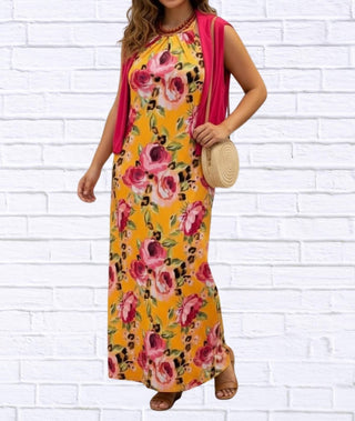 Calypso - Demi Column Maxi Dress