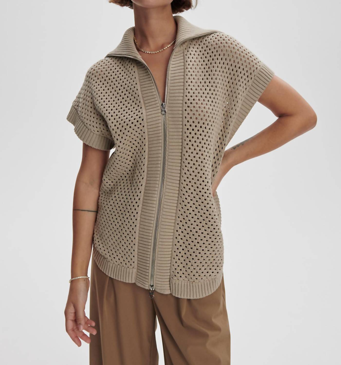 Varley - Gianna Zip Through Vest