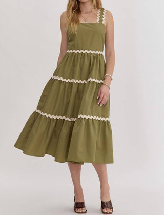 Entro - Ric Rac Midi Dress