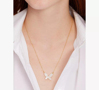 Kate Spade - Women's Mother Of Pearl Butterfly Necklace