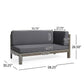 Brava X Back Corner Bench