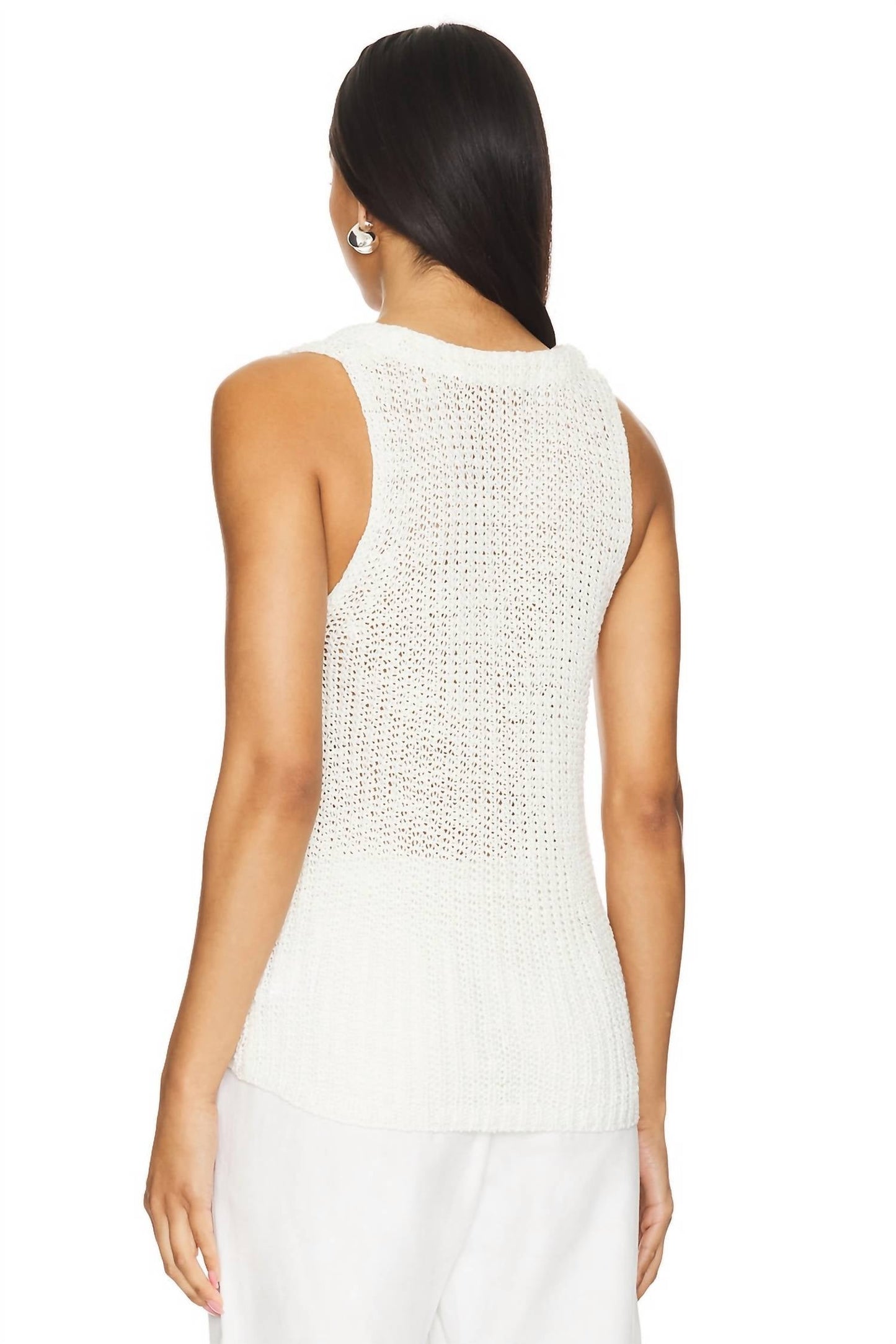 Enza Costa - Linen Open Knit Vest