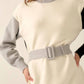 Promesa - Colorblock Knit Belted Mini Sweater Dress