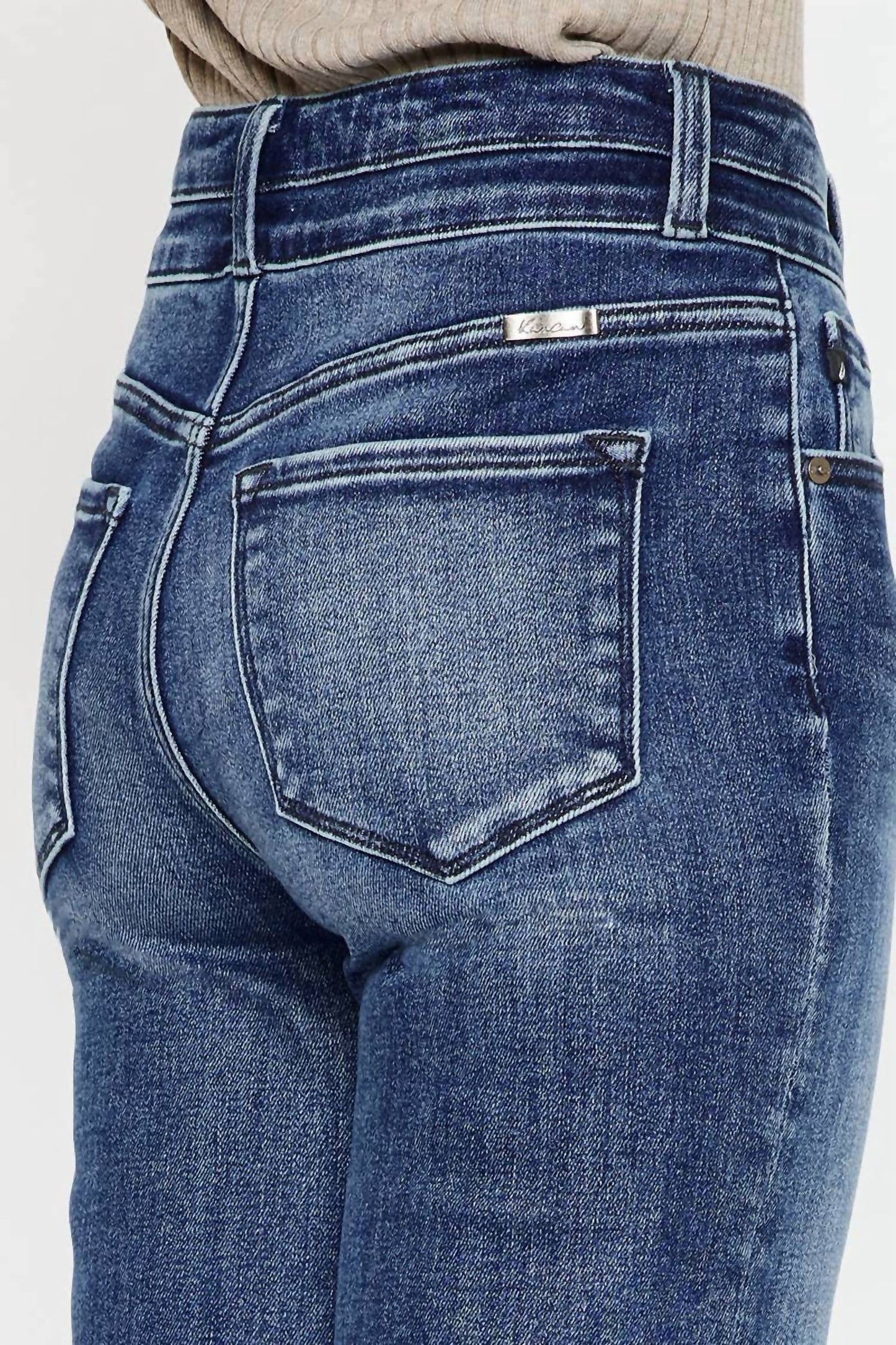Kancan - High Rise Flared Leg Jean