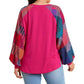 Umgee - Mixed Print Long Sleeves Top